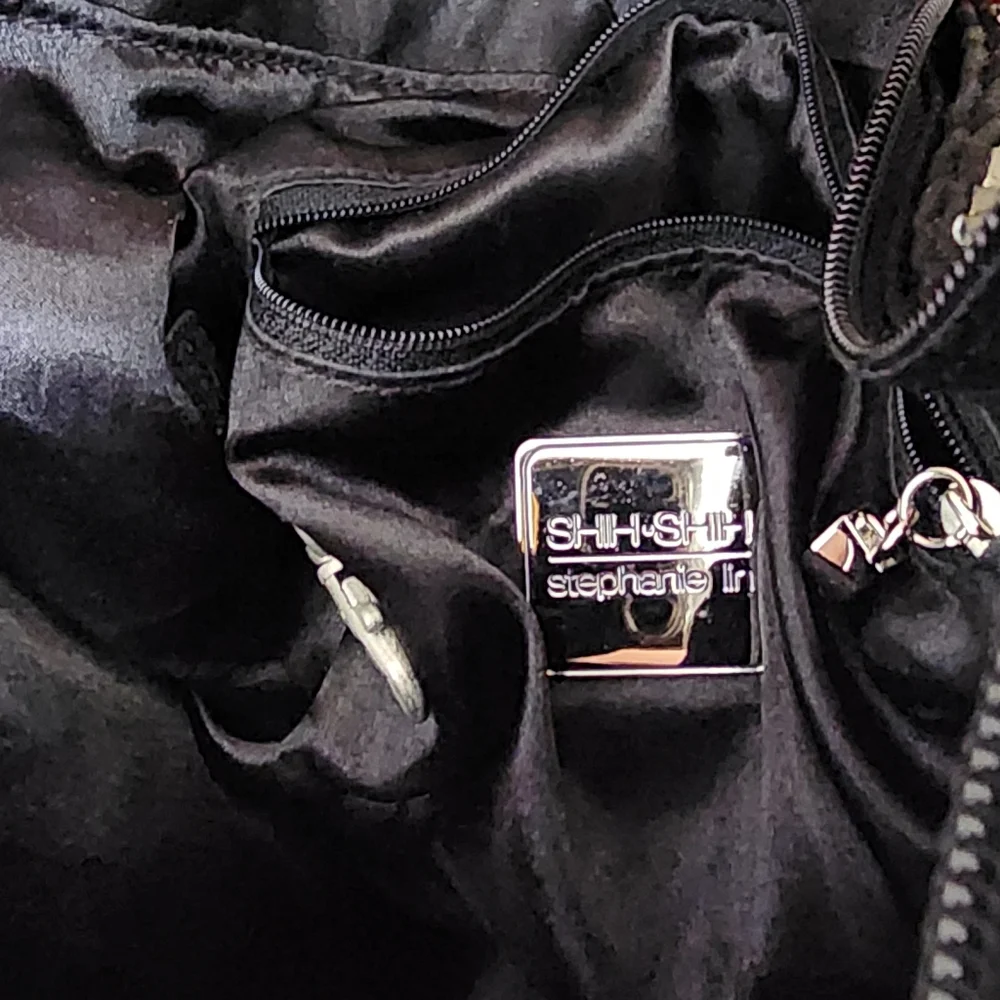 SHIH SHIH Black Silver Studded Bag